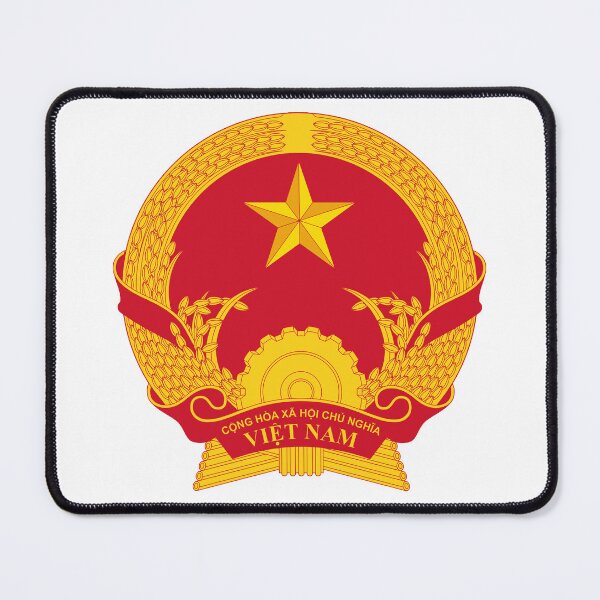 Item preview, Socialist Republic of Vietnam National Emblem | Vietnamese Communist Symbol & Marxist Design for Stickers, Apparel & Accessories | Retro Propaganda Style & Anti-Imperialist Workers' State Art designed and sold by RevolutionToday.