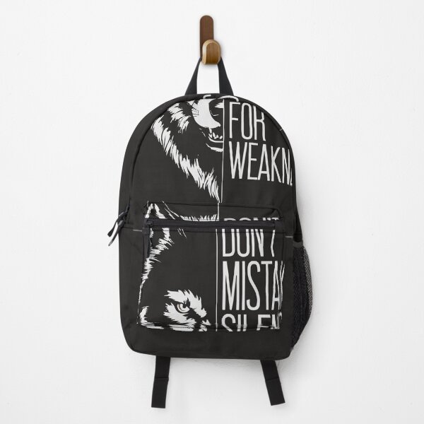 Item preview, "Don’t Mistake Silence for Weakness - Lone Wolf Motivational Quote" designed and sold by KnzSHOPPING.