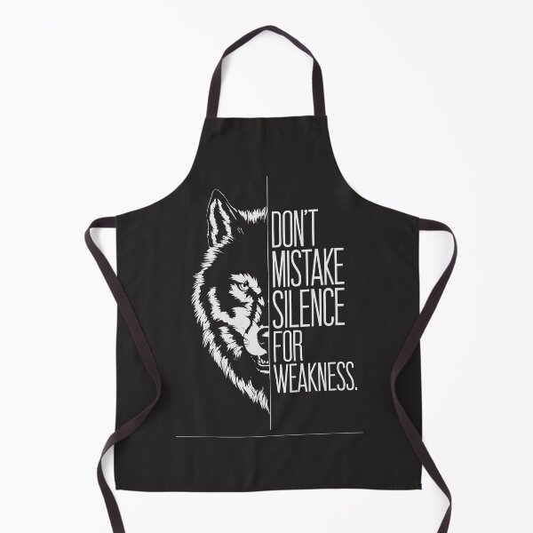 Item preview, "Don’t Mistake Silence for Weakness - Lone Wolf Motivational Quote" designed and sold by KnzSHOPPING.