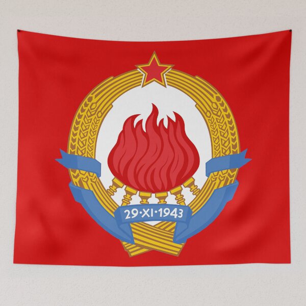 Item preview, Emblem of the Socialist Federal Republic of Yugoslavia | Vintage Yugoslav Communist Symbol for Stickers, Apparel & Accessories | Retro Titoist Design & Marxist Historical Art designed and sold by RevolutionToday.