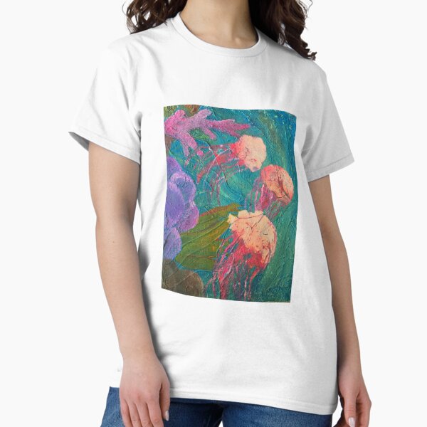 Item preview, The Great Jellyfish underwater designed and sold by BrushStrokesLiz.