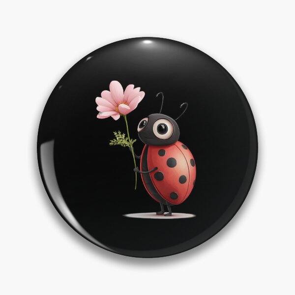 Item preview, ladybug with flower designed and sold by DerSenat.