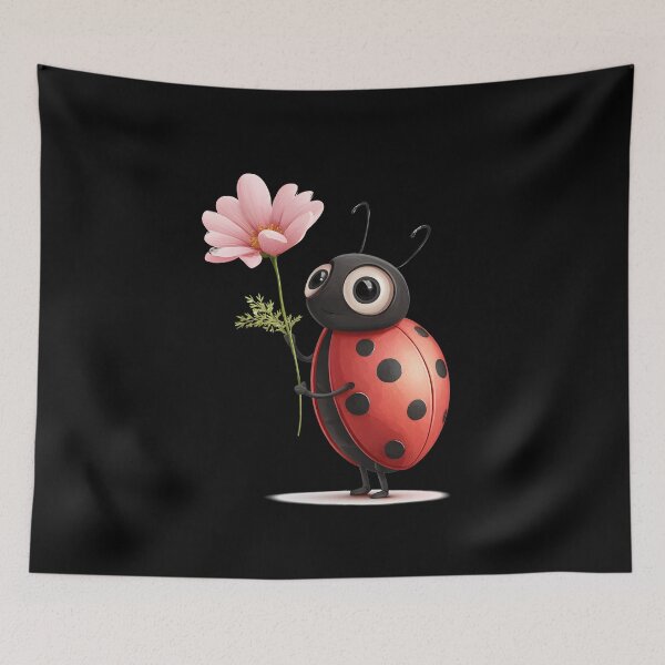 Item preview, ladybug with flower designed and sold by DerSenat.