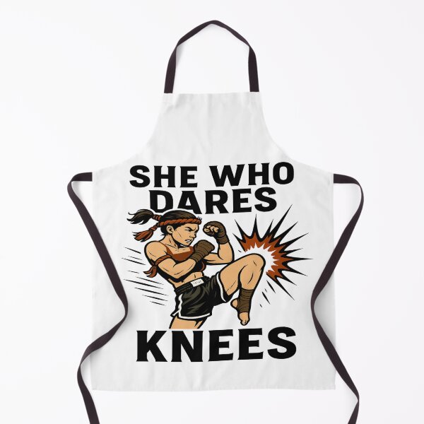 Item preview, She Who Dares, Knees – Muay Thai Girl Power designed and sold by Globalcitytees.