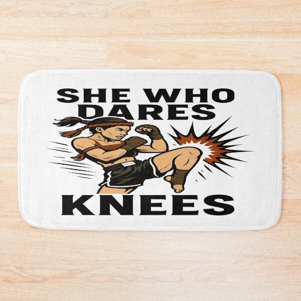Item preview, She Who Dares, Knees – Muay Thai Girl Power designed and sold by Globalcitytees.