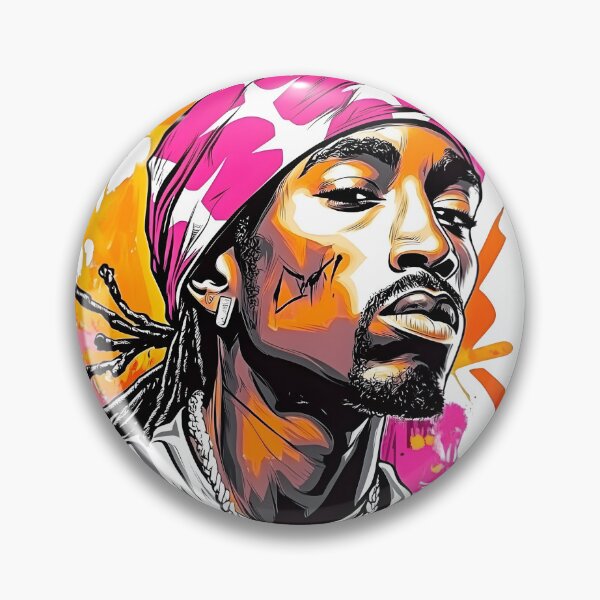 Artikelvorschau, Tupac Patriot – USA-Flagge Graffiti Portraitfiti Lines entworfen und verkauft von Ragil-Studio.
