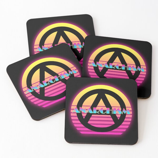 Item preview, Anarcho-Vaporwave - 80s Retro-AntiDesign | Synthwave Anti-Authoritarian Apparel, Cyberpunk Collectibles & VHS Glitch Stickers designed and sold by RevolutionToday.