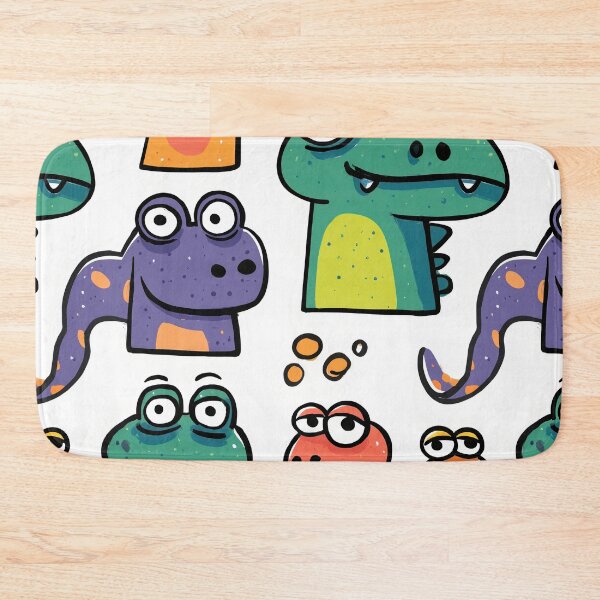 Item preview, Cheerful Group of Colorful Characters on White designed and sold by Piotrek0001.