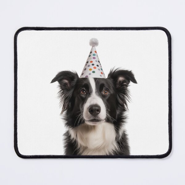 Item preview, Cute Collie dog with Party Hat Birthday Celebration designed and sold by LazyOwlStore.