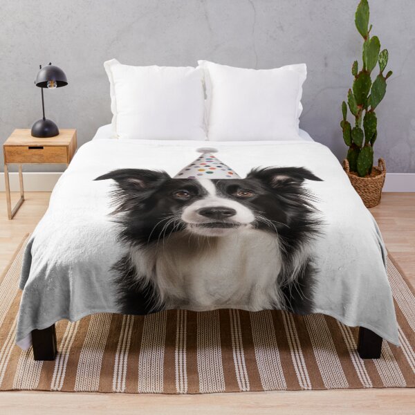 Item preview, Cute Collie dog with Party Hat Birthday Celebration designed and sold by LazyOwlStore.