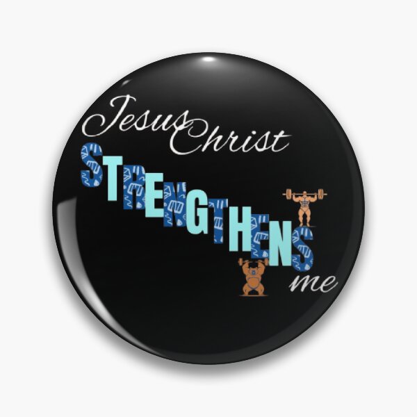 Item preview, Jesus Christ Strengthens Me Christian Text designed and sold by DivineHaven.