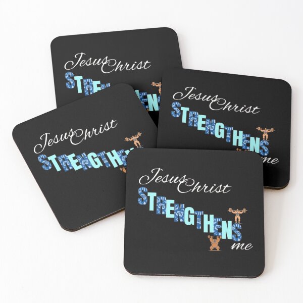 Item preview, Jesus Christ Strengthens Me Christian Text designed and sold by DivineHaven.