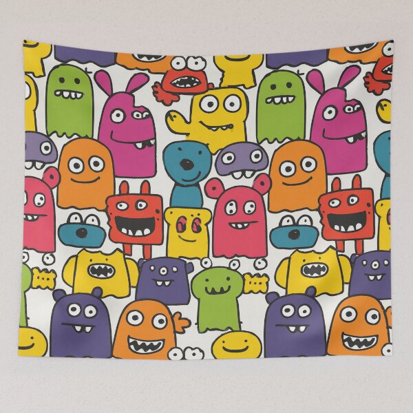 Item preview, Minimalist Cuties in Joyful Cartoon Arrangement designed and sold by Piotrek0001.