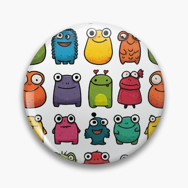 Item preview, Happy Cartoon Faces in Bold Simple Shapes designed and sold by Piotrek0001.