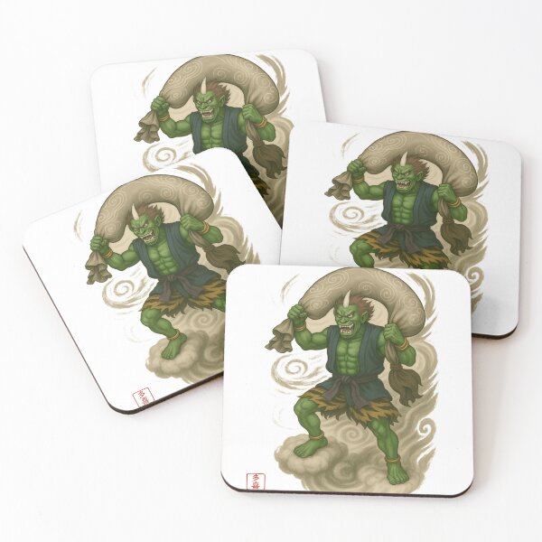 Item preview, Shippu – Sumi-e Wind God | Ink Spirit – Genshou Series designed and sold by Taki_jp_design.