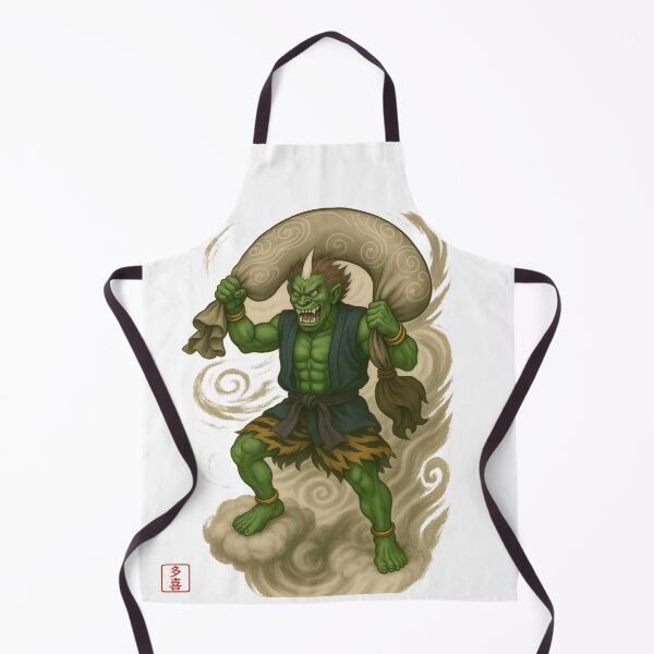 Item preview, Shippu – Sumi-e Wind God | Ink Spirit – Genshou Series designed and sold by Taki_jp_design.