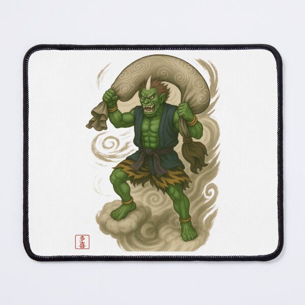 Item preview, Shippu – Sumi-e Wind God | Ink Spirit – Genshou Series designed and sold by Taki_jp_design.