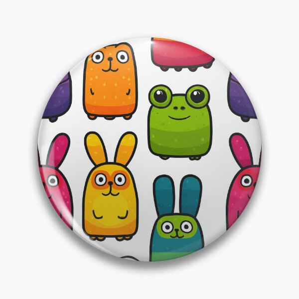Item preview, Friendly Cartoon Friends in a Joyful Mix designed and sold by Piotrek0001.