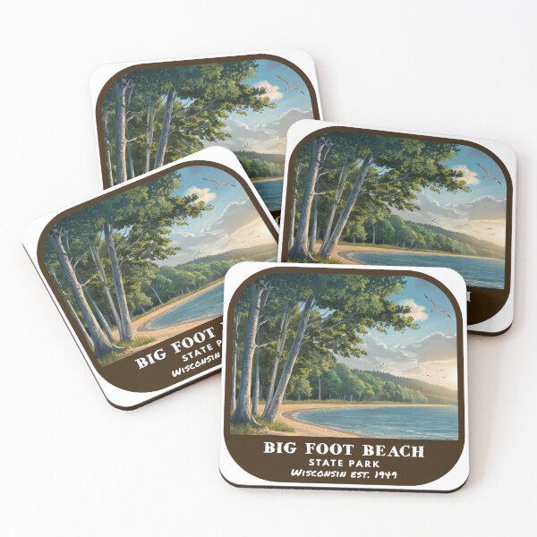 Item preview, Vintage Big Foot Beach State Park (Wisconsin State Park) designed and sold by RabbitK.