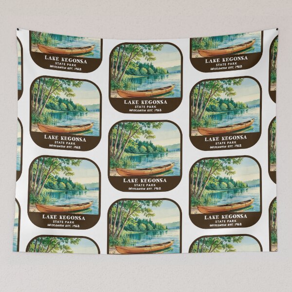 Item preview, Vintage Lake Kegonsa State Park (Wisconsin State Park) designed and sold by RabbitK.
