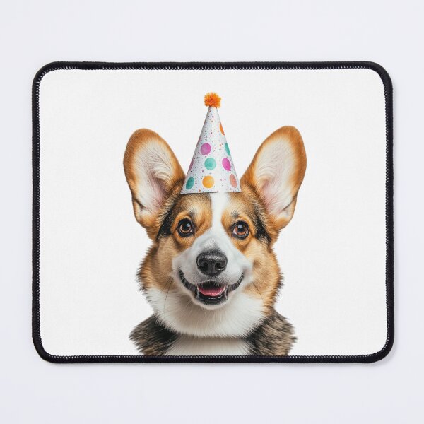 Item preview, Cute Corgi dog with Party Hat Birthday Celebration designed and sold by LazyOwlStore.