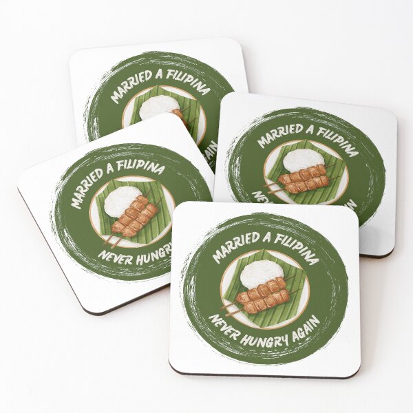 Item preview, Married a Filipina - Never Hungry Again  designed and sold by Hearts Don't Need Borders.