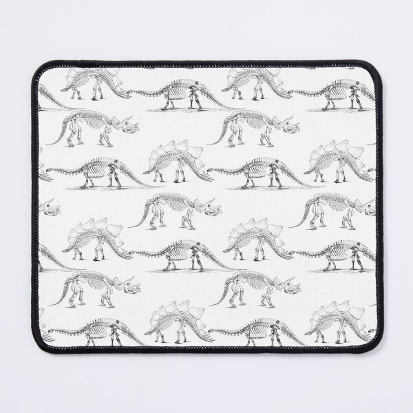 Item preview, Dinosaur Skeleton Drawings in Black and White Pattern designed and sold by GnosisCollage.