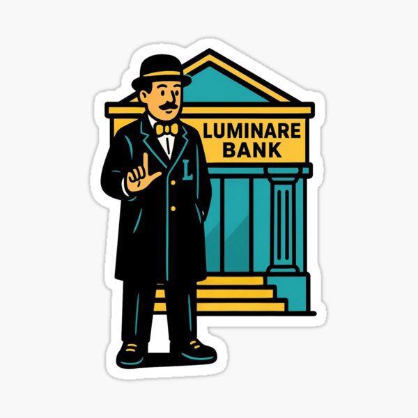 Item preview, Neon Bank Emblem – Secure Wealth designed and sold by Luminare888.