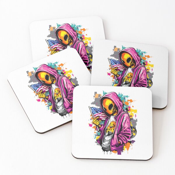 Item preview, Alien Patriot – Graffiti Area 51 USA Style designed and sold by Ragil-Studio.