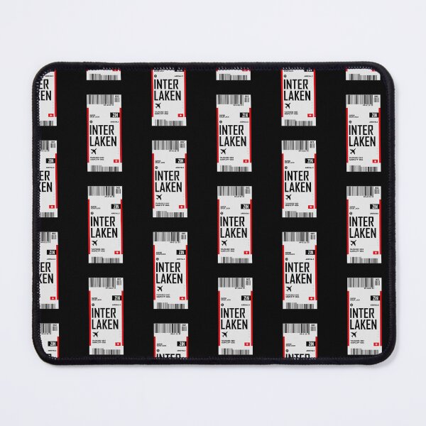 Item preview, Interlaken City Boarding Pass Sticker designed and sold by TulipaGraphics.