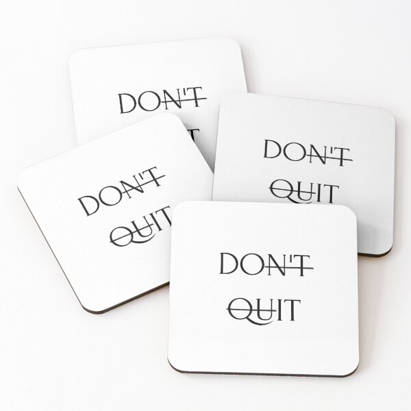 Item preview, “Don’t Quit – Do It Hidden Message Motivational Design” designed and sold by ElinorVania.