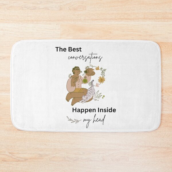 Item preview, Cottagecore Introvert Cat Lady - The Best Conversations Happen Inside My Head designed and sold by Cat Stories.