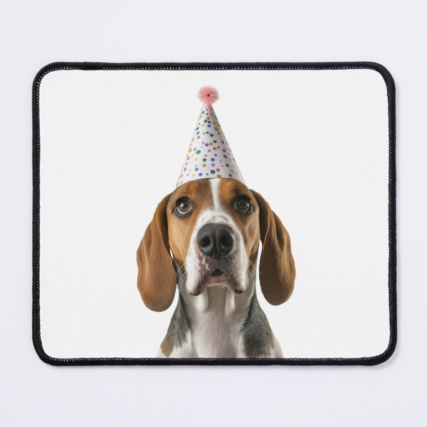 Item preview, Cute English Foxhound dog with Party Hat Birthday Celebration designed and sold by LazyOwlStore.