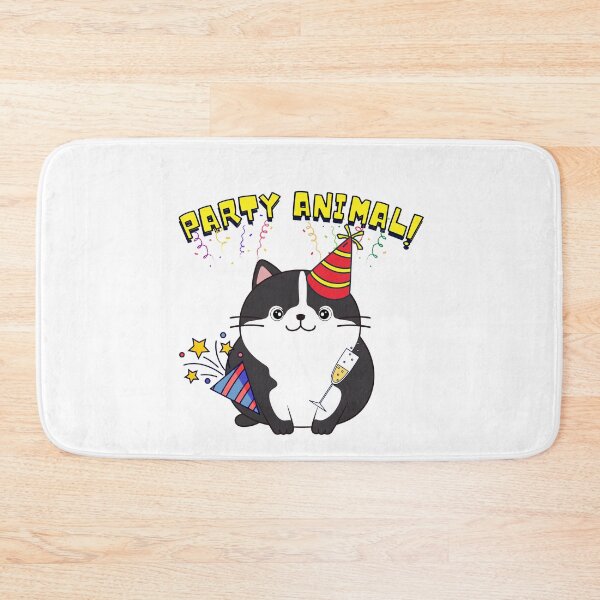 Item preview, Party Animal Funny fat cat designed and sold by Pet Station.