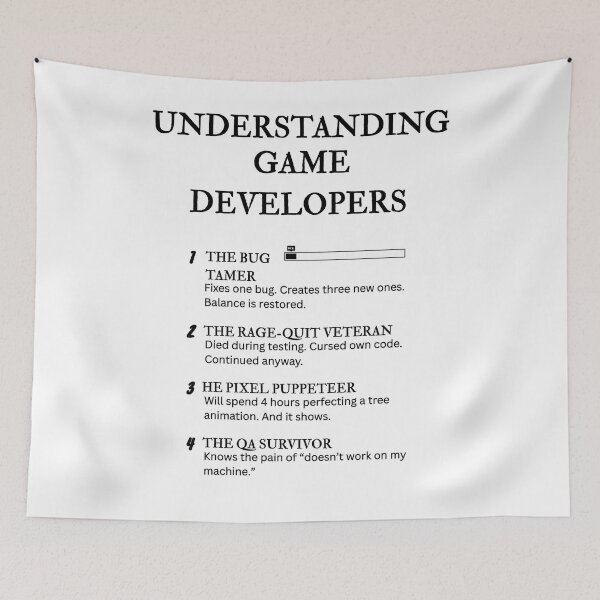 Item preview, Understanding Game Developers – Hilarious Dev Mode Life Definitions designed and sold by PsyFlow35.