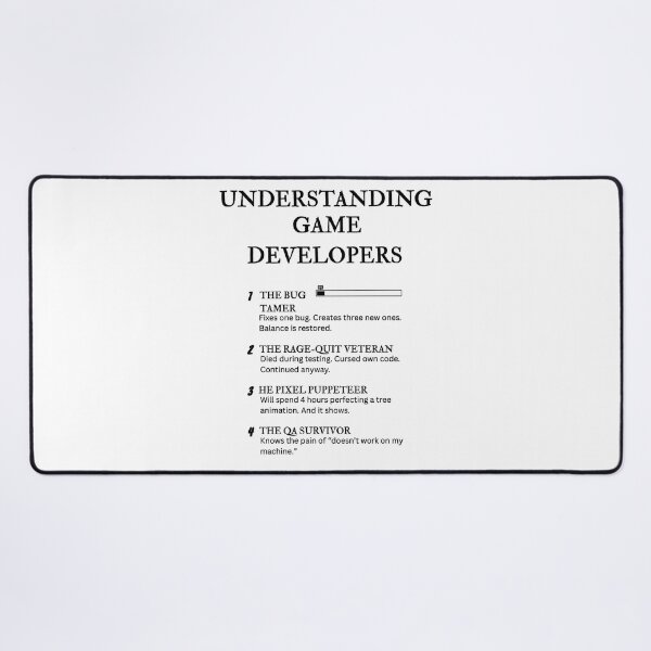 Item preview, Understanding Game Developers – Hilarious Dev Mode Life Definitions designed and sold by PsyFlow35.