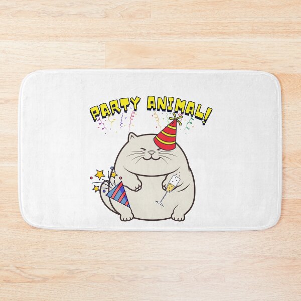 Item preview, Party Animal Funny fat cat designed and sold by Pet Station.