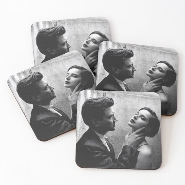Item preview, David Lynch and Isabella Rossellini – Noir Glamour Art Print designed and sold by TheTwinPeaks.