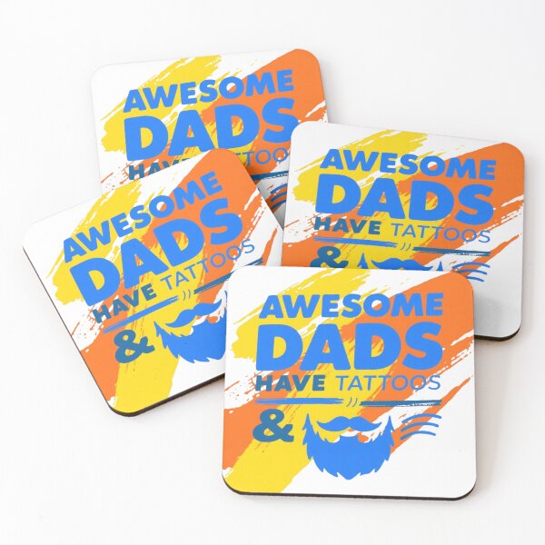 Item preview, Awesome Dads Tattoos & Beards Father's Day Gift designed and sold by wellie-chic.