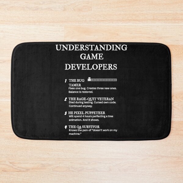 Item preview, Understanding Game Developers – Hilarious Dev Mode Life Definitions – Black designed and sold by PsyFlow35.
