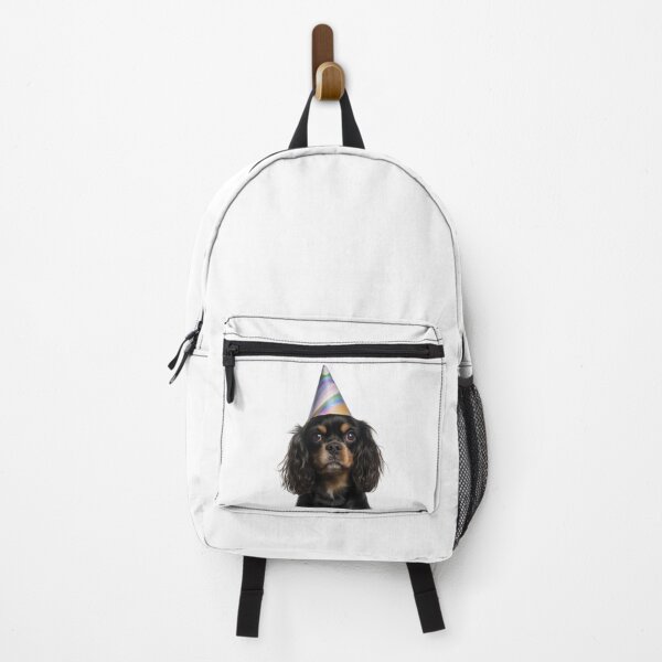 Item preview, Cute English Toy Spaniel dog with Party Hat Birthday Celebration designed and sold by LazyOwlStore.