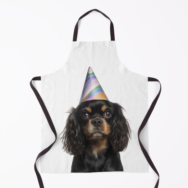 Item preview, Cute English Toy Spaniel dog with Party Hat Birthday Celebration designed and sold by LazyOwlStore.