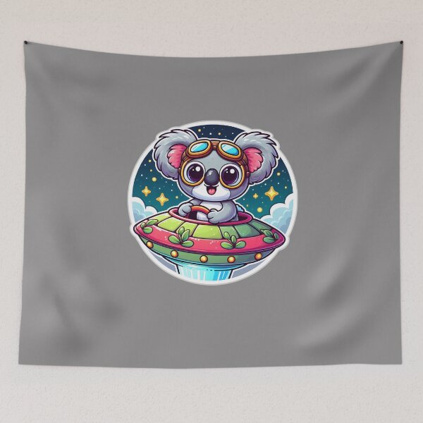 Item preview, UFO Cute Koala designed and sold by ArtistEmbrace.