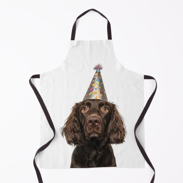 Item preview, Cute Field Spaniel dog with Party Hat Birthday Celebration designed and sold by LazyOwlStore.