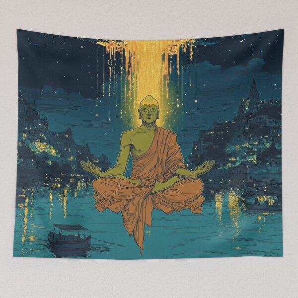 Item preview, Ascension Over the Sacred River designed and sold by nshaltiel.