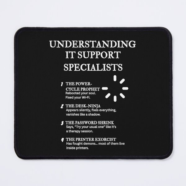 Item preview, Understanding IT Support Specialists – Funny Tech Help Life Definitions – Black designed and sold by PsyFlow35.