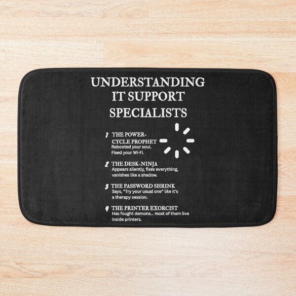Item preview, Understanding IT Support Specialists – Funny Tech Help Life Definitions – Black designed and sold by PsyFlow35.