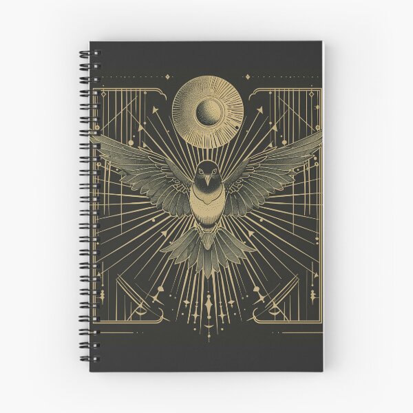 Item preview, Golden Bird with Sun, Mystical Design designed and sold by Line-Creations.