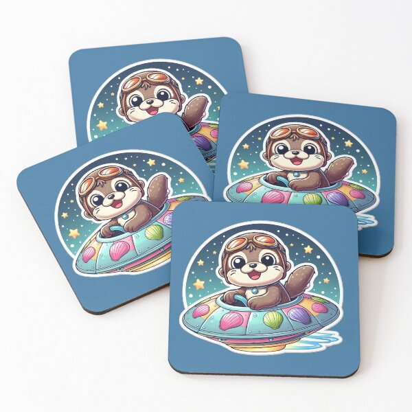 Item preview, UFO Cute Otter designed and sold by ArtistEmbrace.