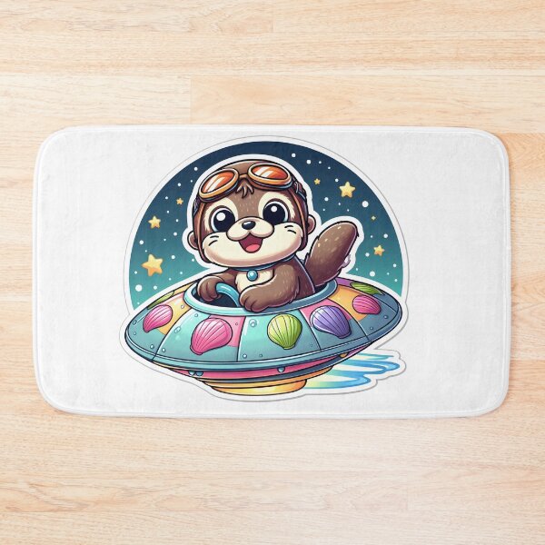 Item preview, UFO Cute Otter designed and sold by ArtistEmbrace.